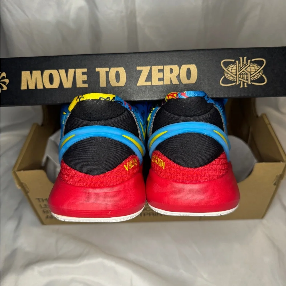 New Nike Kyrie 8 Go GS Black Yellow 5.5Y/7W Basketball Shoes - Picture 3 of 8